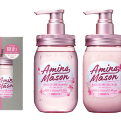 AMINO MASON Sakura Fragrance Seasonal Collection Limited Box Set (Smooth) 450ml 日本Amino Mason 限定樱花深层滋润洗护套装 (顺滑型) - Image 3