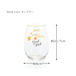 ADERIA Message "Good Luck" Glass Tumbler 日本ADERIA “Good Luck” 平底玻璃杯 360ml - Image 5