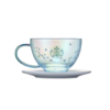 STARBUCKS Korea 2022 Cherry Blooming Series Blue Glass Ceramic Saucer 237ml 韩国星巴克2022樱花盛开系列蓝色玻璃杯陶瓷碟 237毫升 - Image 3