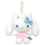 Cinnamoroll 20th Anniversary Mascot Chain Plush 三丽鸥 玉桂狗20周年凯蒂猫玩偶挂饰