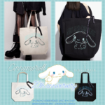 KINGLY MASK x Limited 20th Anniversary Cinnamoroll Tote Bag (Black) 日本KINGLY MASK x 三丽鸥 肉桂狗20周年帆布袋 (黑色) - Image 3