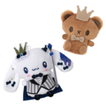 DOLLY MIX x Cinnam & Bear Keychain 日本DOLLY MIX x 三丽鸥 肉桂狗&小熊玩偶挂饰