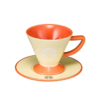STARBUCKS Korea 2022 Autumn Orange Mug & Saucer 200ML 韩国星巴克2022秋季暖橙色杯碟 200ML - Image 4