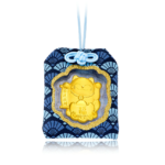 Chow Tai Fook Japan Limited 999.9 Gold Maneki Cat Omamori (Success)  周大福 日本限定 999.9金招财猫御守(必勝)