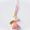 SENSOJI TEMPLE KIBIKOYA Cherry Blossom Rabbit Peach Bell 浅草寺御守 樱花印记兔桃鈴挂件 - Image 3