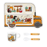 Ken Onishi PEANUTS Melamine Series CAMPING BUS Gift Set (MUSIC YELLOW) 日本Ken Onishi 史努比巴士餐具组 (黄色) - Image 6