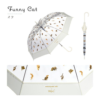 Masayuki Oki x WPC Umbrenyan Series Nyan Vinyl Umbrella (Funny Cat) [预售] 日本猫咪摄影师 Masayuki Oki X WPC 可愛貓咪长柄伞 (白色搞笑猫) - Image 6