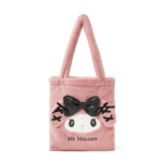 GRL Collaboration Midnight Series Fur Tote Bag (MY Melody)  日本GRL X 三丽鸥午夜暗黑地雷单肩袋 (美乐蒂)