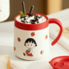 MDZF SWEETHOME X Chibi Maruko-Chan Cup (Strawberry Red) 摩登主妇x樱桃小丸子 保温杯 (草莓红) 350ml - Image 3