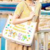 TOKYO D&F Tasty Summer Surprise Tote Bag 东京迪士尼 达菲和他的朋友们 夏日美味水果系列 单肩袋 - Image 4