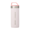 Starbucks Japan SAKURA 2023 2nd Cherry Blossom Stanley Limited Series QUADVAC Dusty Pink Stainless Steel Bottle 532ml 日本星巴克 2023樱花Stanley系列限定QUADVAC灰粉色不锈钢STANLEY瓶 532ml