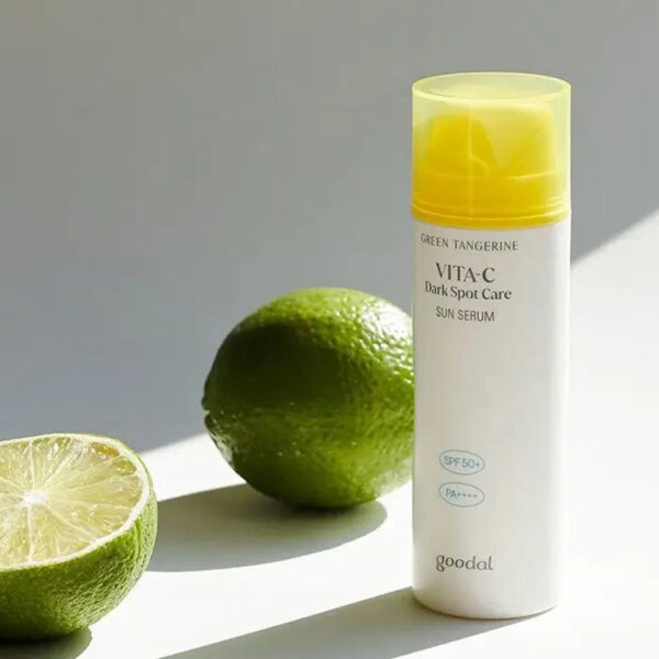 GOODAL Green Tangerine Vita C Dark Spot Care Sun Serum SPF50+ PA++++ 韩国GOODAL 济州青橘维C美白淡斑去痘印防晒精华 50ml - Image 6