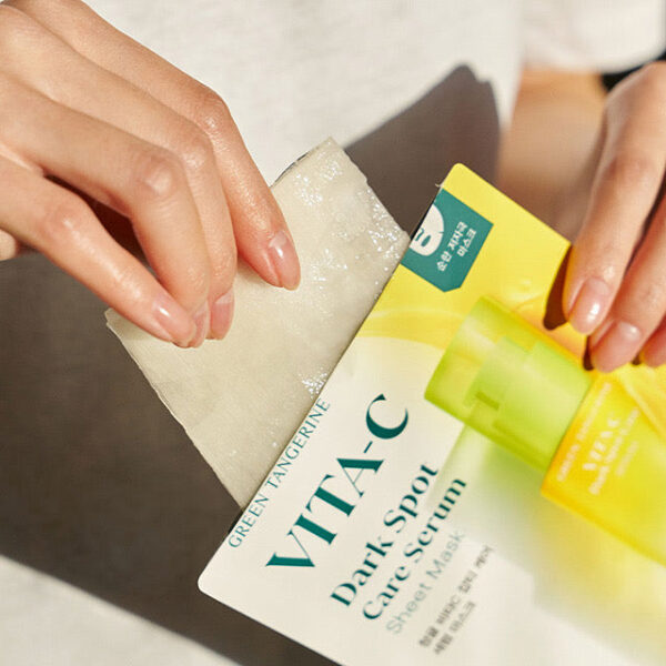 GOODAL Green Tangerine Vita C Mask Sheet/Box 韩国GOODAL 绿济州青橘维他命精华面膜 单片/盒 - Image 6