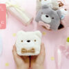 PINE CREATE Happy Bear Mascot Hand Towel (Pink) 日本PINE CREATE 快乐熊动物造型擦手巾 (粉色) - Image 6