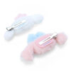 Cinnamon & Poron Hair Clip 2pcs Set 三丽鸥 玉桂狗&波隆云朵系列毛茸茸发夹组 - Image 3