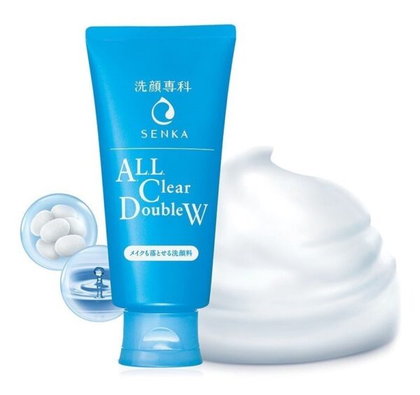 SHISEIDO SENKA All Clear Double W Face Wash 资生堂 洗颜专科 超微米洗卸两用洁净洗面奶 120g - Image 2