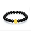 [PRE ORDER] CHOW TAI FOOK Japan Limited 999 Pure 24K Gold - Daruma with Black Agate Marble Bracelet [提前预定] 周大福 日本限定 999 24K足金 達摩黑玉髓手串