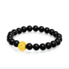 [PRE ORDER] CHOW TAI FOOK Japan Limited 999 Pure 24K Gold - Daruma with Black Agate Marble Bracelet [提前预定] 周大福 日本限定 999 24K足金 達摩黑玉髓手串 - Image 3